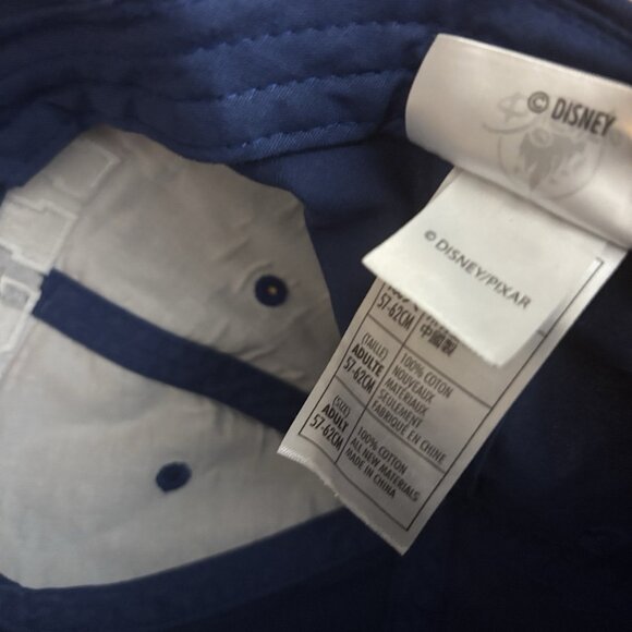 Monsters University Hat Disney Parks Adult Mike Wazowski  Blue Dad Cap Pixar - Picture 4 of 8